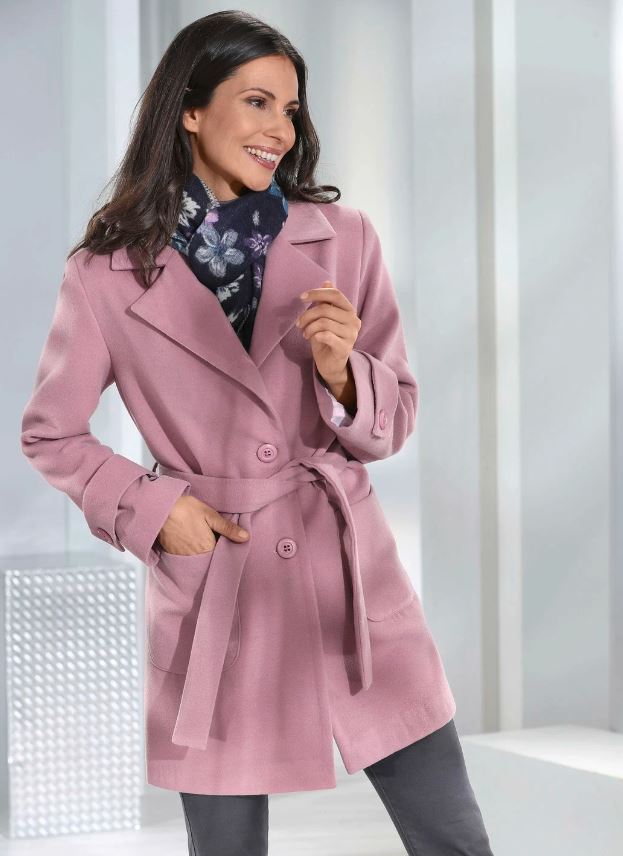 Longjacke mit Gürtel