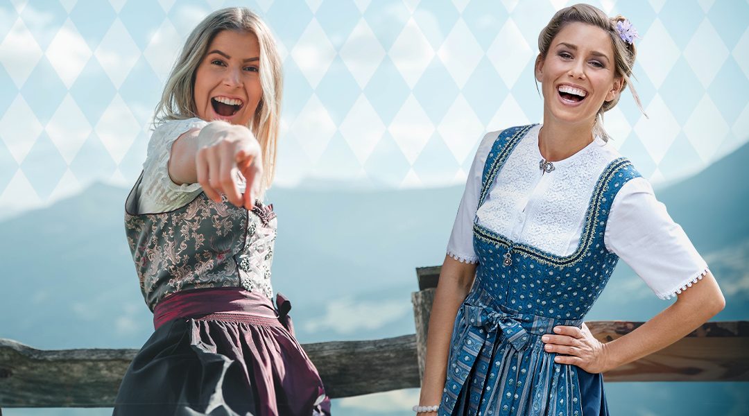 Zwei Frauen im Dirndl