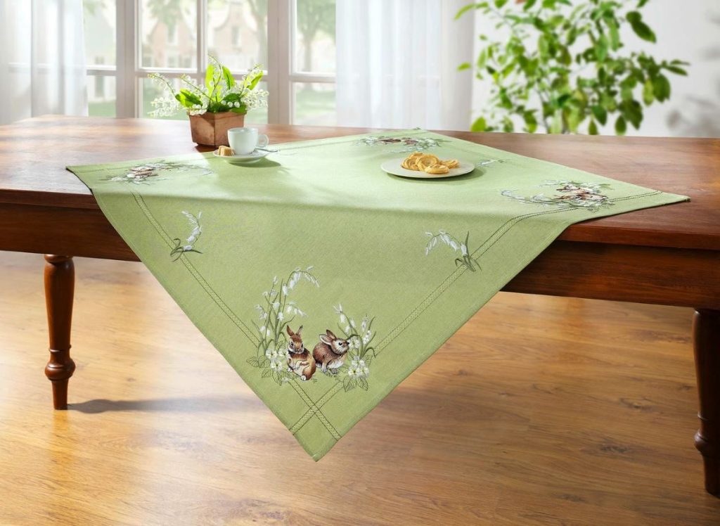 Tisch- und Raumdekoration mit Häschen-Motiv