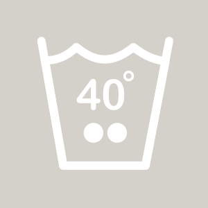 Waschhinweis 40 Grad Waschhinweis für Buntwäsche bei 40 Grad