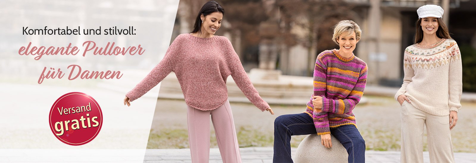 Pullover für Damen – jetzt im BADER-Onlineshop shoppen!