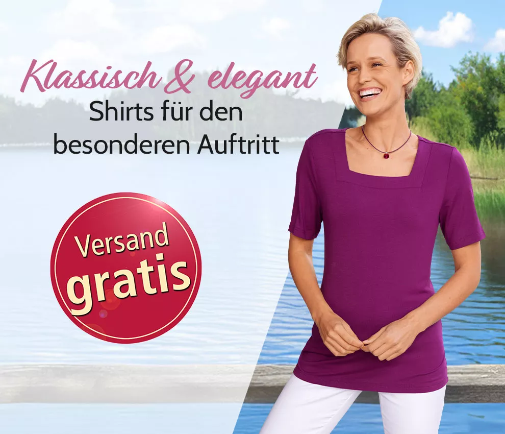 Modische Shirts für Damen – ein Muss im Kleiderschrank.