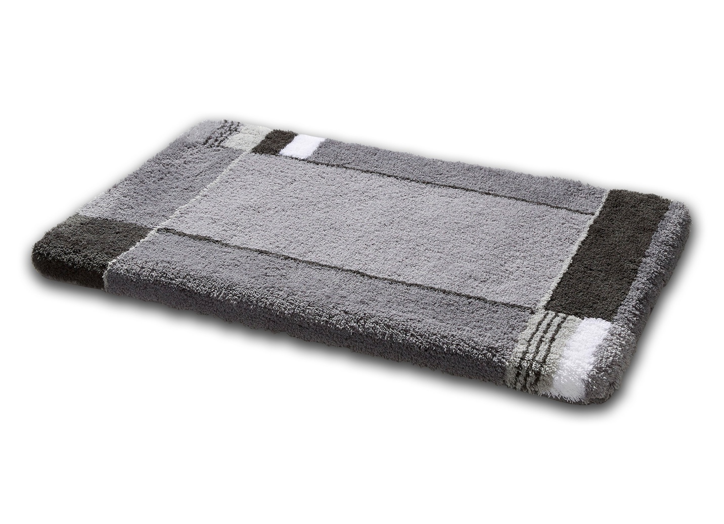 Tappeto Da Bagno Kleine Wolke Malaga – Copri Tavoletta Grigio Antracite 100% Poliacrilico, Lavabile 40°C