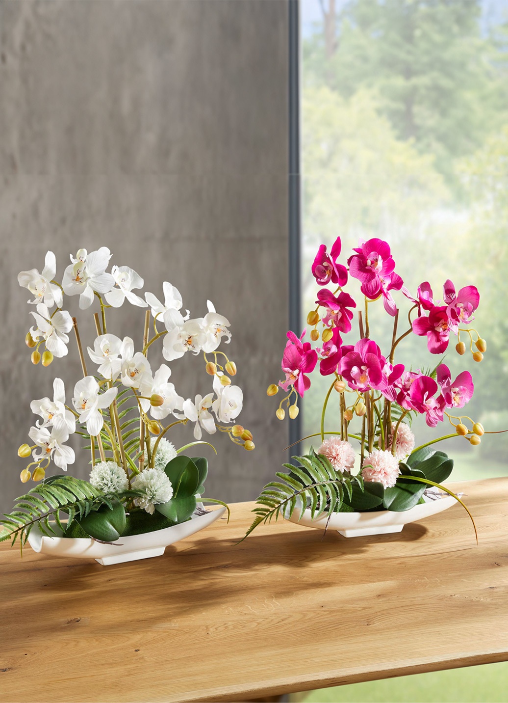 Orchideen-Arrangement in Schale - ROSA